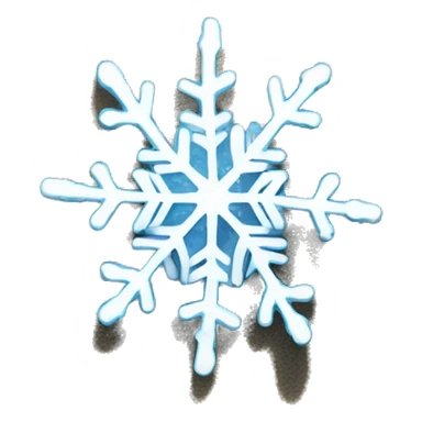 Snowflake laying on the beach sticker