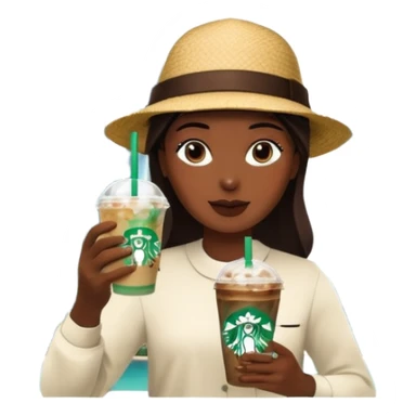 Starbucks iced coffee with Dubai chivalry bar with green filling and burn Khalifa  sticker