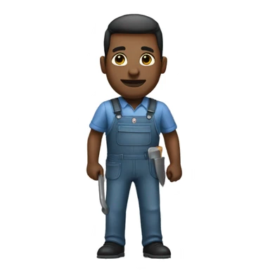 white skin Janitor  sticker