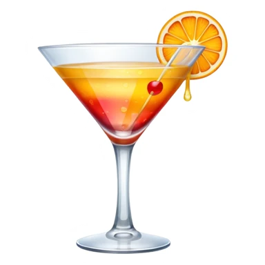 cocktail glass sticker