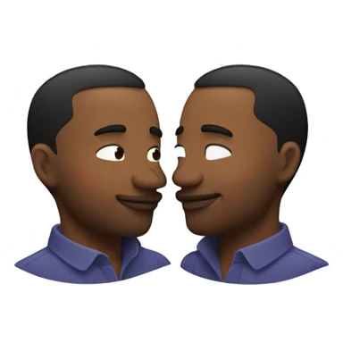 Two gay men kissing sticker