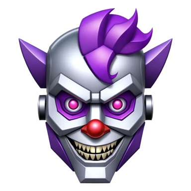 decepticon robot clown sticker