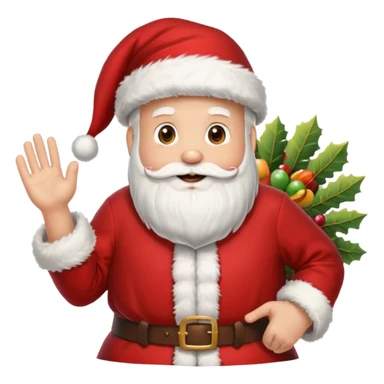 Santa hunting a turkey sticker