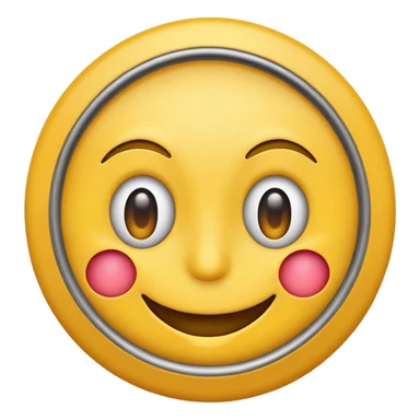 smiling rmoji with ticking eye sticker