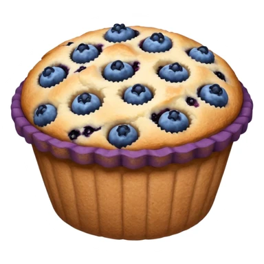 Basket of blueberry muffins sticker
