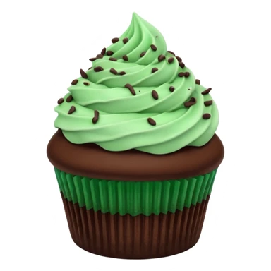 chocolate mint cupcate sticker