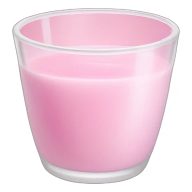 Pink milk glass sticker