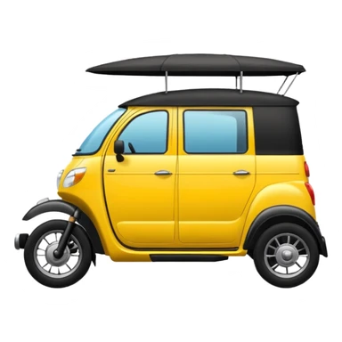 generate an ios genmoji of an indian auto sticker