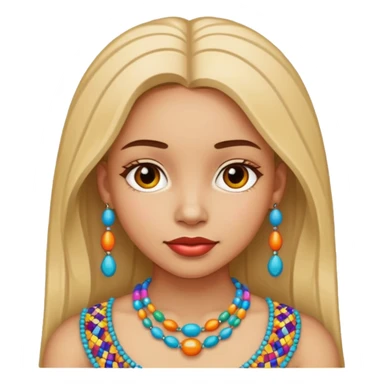 Bead Pattern Girl sticker