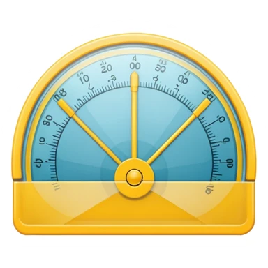 "📏" This emoji is for ruler. Then make an emoji for protractor. Which is real emoji type like the given emoji and same color....make emoji not imaje sticker