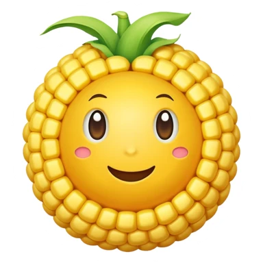 Corn ball sticker