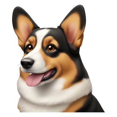 Black and tan corgi dog sticker