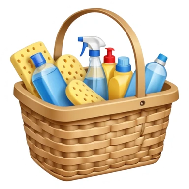 cleaning basket sticker