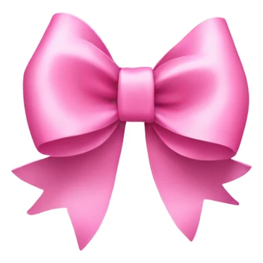 Pink ribbon bow sticker