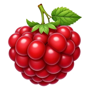 bright red blackberry fruit sticker