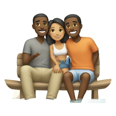 Nice couple on vacation  sticker