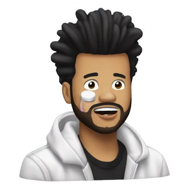 The Weeknd taking pills sticker