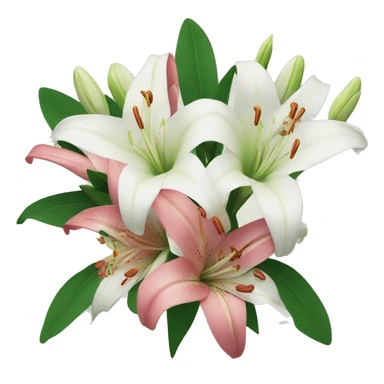 Lillies Flower bouquet  sticker