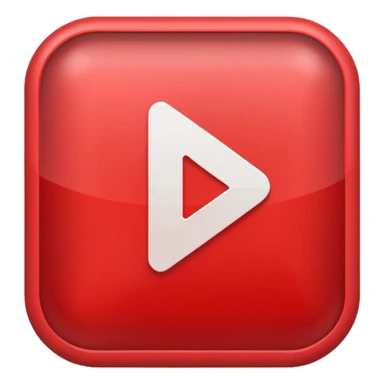 Classic red play button sticker