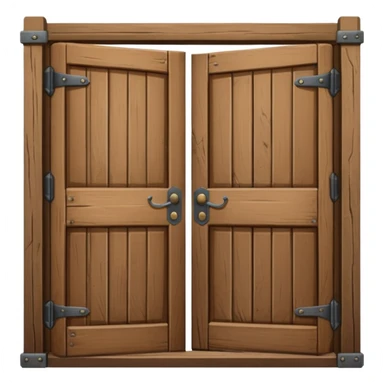 opened door from side sticker