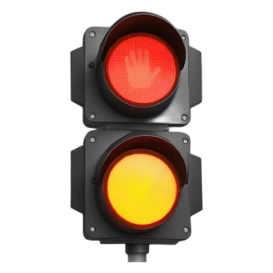red stop signal sticker