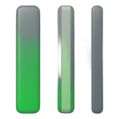 green and grey bar side by side green taller sticker
