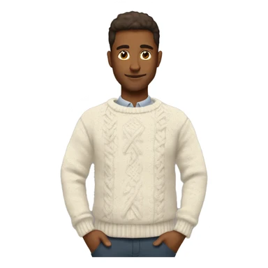 Cozy winter sweater sticker