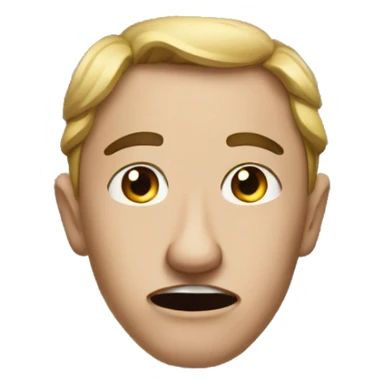 shame and guilty face sticker