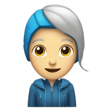 Une personne et un coeur sticker