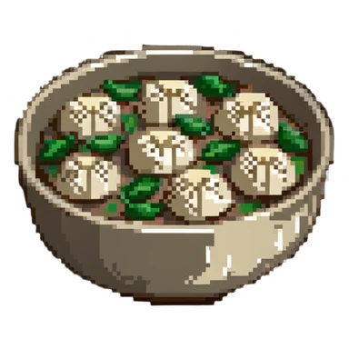 dumplings in bowl sticker