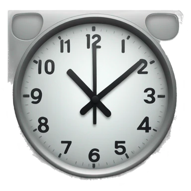 Digital clock 08:00 sticker