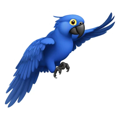 Hyacinth Macaw Flying sticker