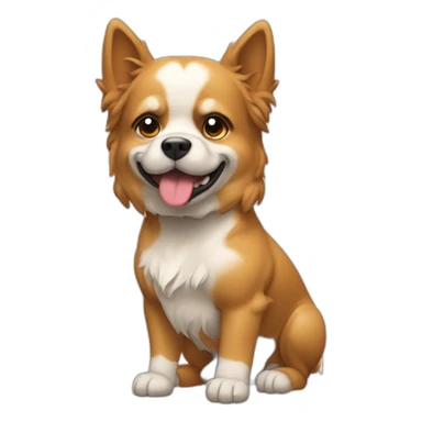 Chien qui fait de la musculation sticker