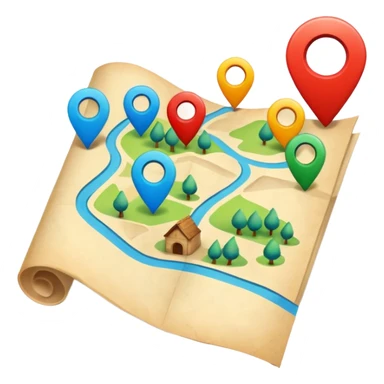 ubicacion en el mapa sticker