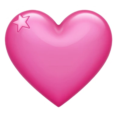 Pink Star Heart sticker