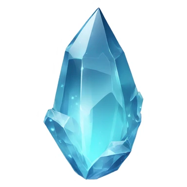 Shiny sparkly glass crystal shard sticker