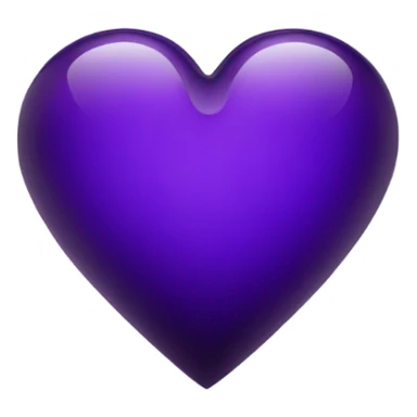 glass dark purple heart  sticker