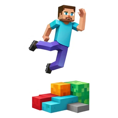 Minecraft parkour sticker