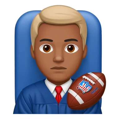 judge american football blue (#00A3E0) and red (#F9423A) sticker