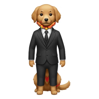 The dog went in a suit
 sticker