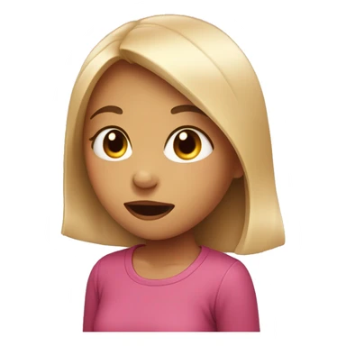 Girl drooling with heart eyes  sticker