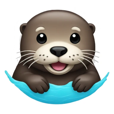 Sea otter sticker