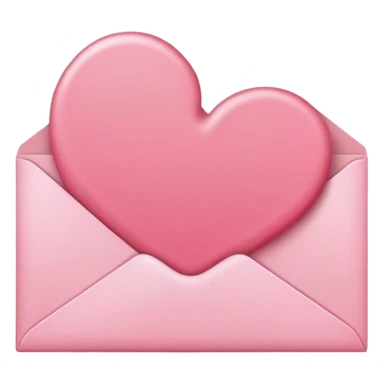 Pink romantic letter sticker