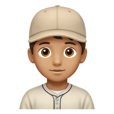 boy wear  backwards baseball cap sticker