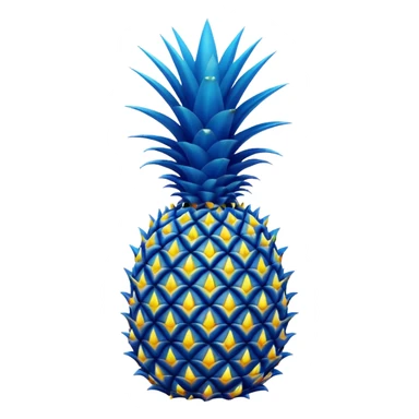 blue pineapple sticker