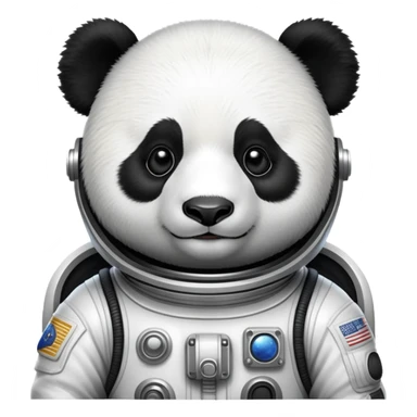 panda in space suit sticker