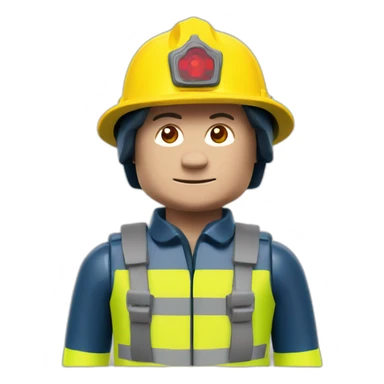 Playmobil bombero sticker