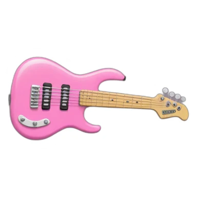 finger-bassguitar-pink sticker