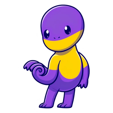 purple upper and under limbs sticker
