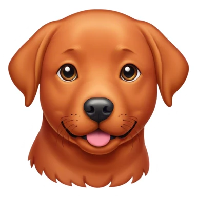Red Labrador sticker